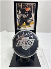WAYNE GRETZKY SIGNED PUCK UDA COA
